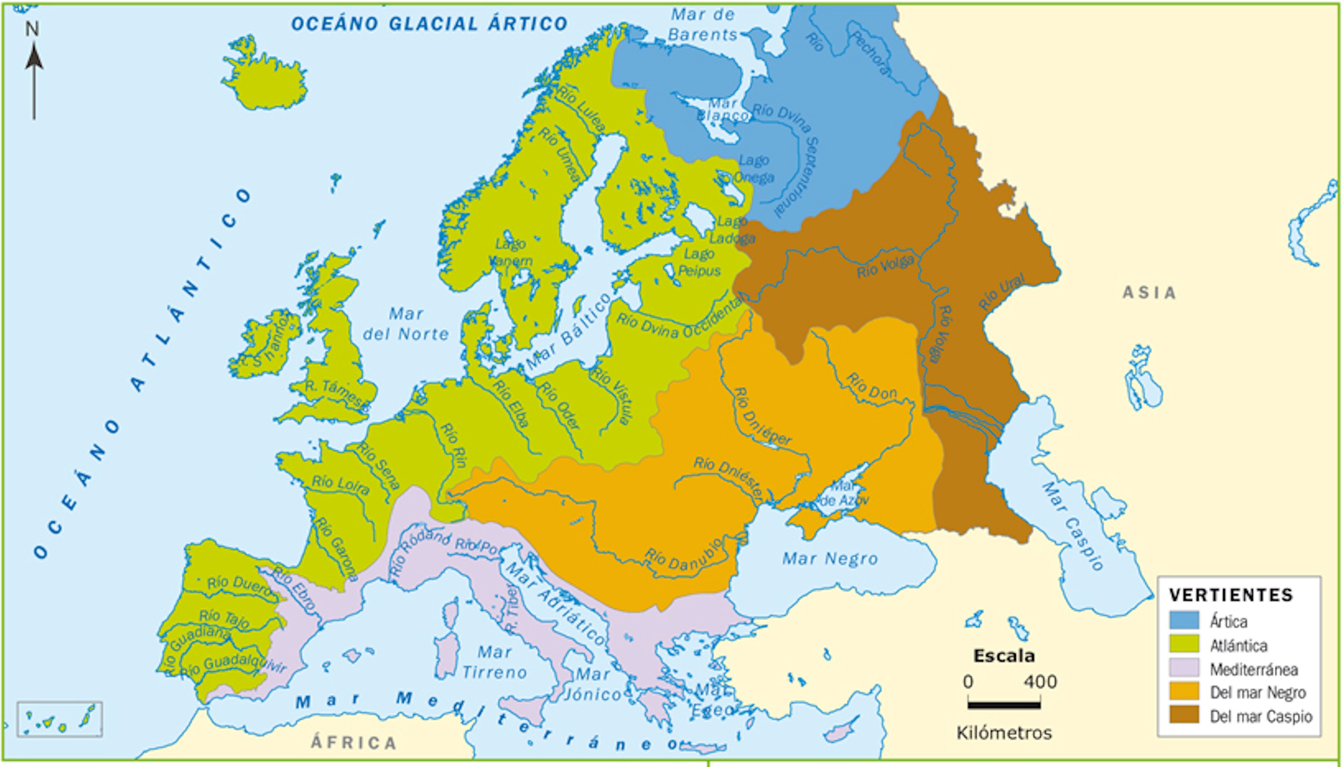 Resultado de imagen de mapa unidades de relieve europa